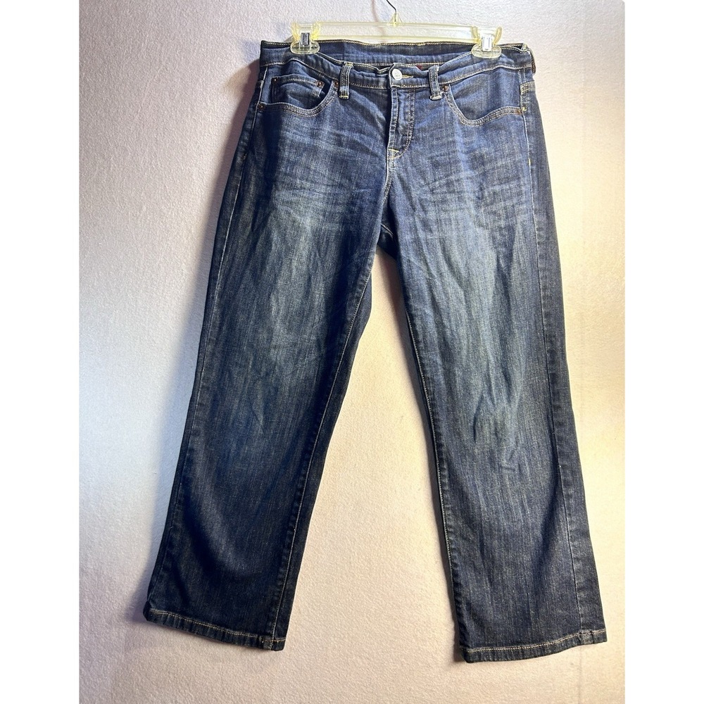 Lucky‎ Brand Women's American Standard Straight Fit Mid Rise Blue Denim Jeans 8